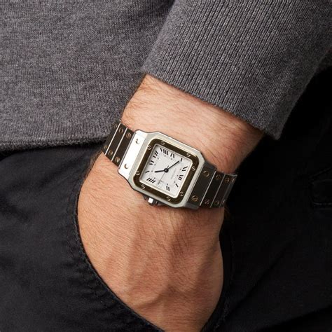 cartier santos galbee 29mm on wrist